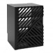 AVCOM Hi-Fi Cabinet 4 Shelf Black, Custom Bundle