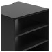 AVCOM Hifi Cabinet 4 Shelf Black, Custom Bundle