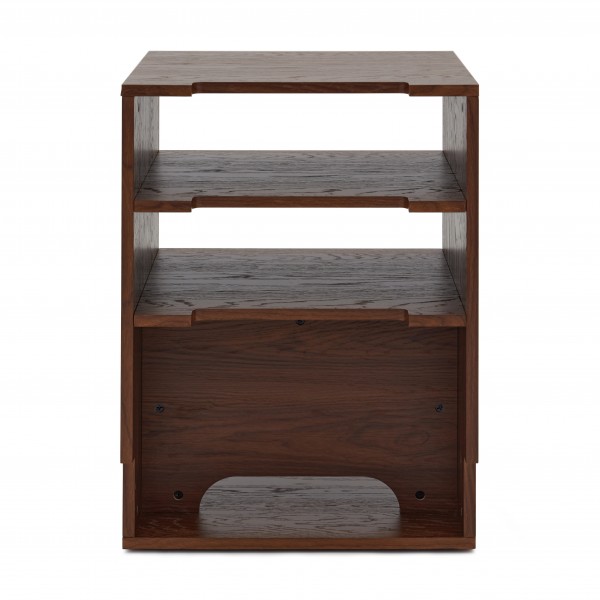 AVCOM Hifi Cabinet 3 Shelf Walnut, Custom Bundle