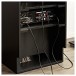 AVCOM Hifi Cabinet 3 Shelf Black, Custom Bundle