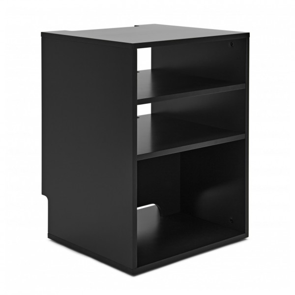 AVCOM Hifi Cabinet 3 Shelf Black, Custom Bundle