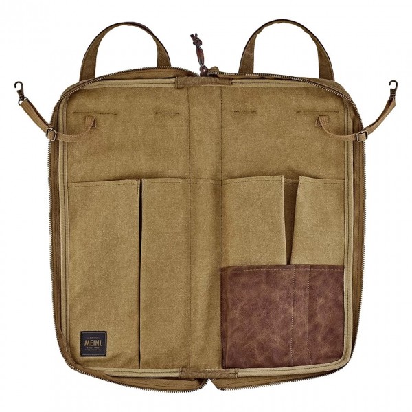 Meinl Canvas Collection Stick Bag, Vintage Khaki - Open
