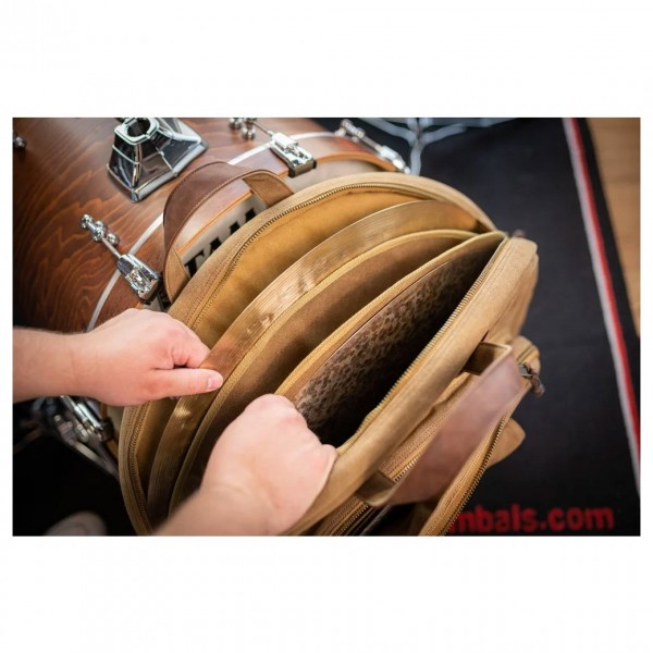Meinl 22" Canvas Collection Cymbal Bag, Vintage Khaki - Lifestyle 3