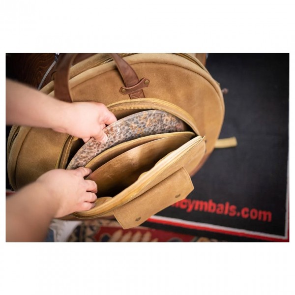 Meinl 22" Canvas Collection Cymbal Bag, Vintage Khaki - Lifestyle 4