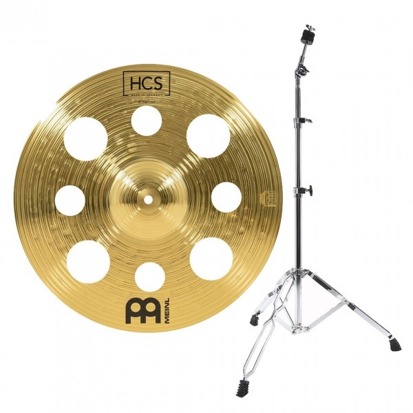 Meinl HCS 16'' Trash Crash Cymbal & Gear4music Boom Arm Stand