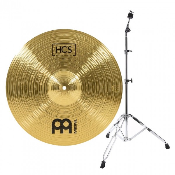 Meinl HCS 16'' Crash Cymbal & Gear4music Boom Arm Stand