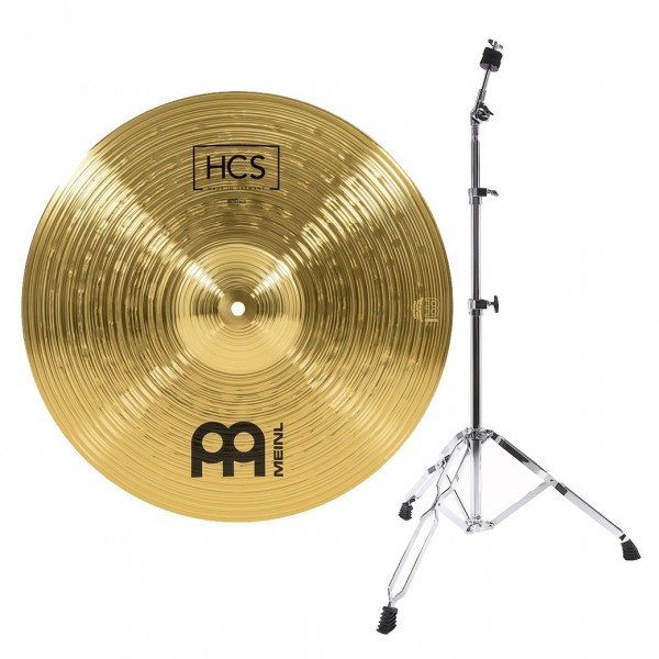 Meinl HCS 18'' Crash-Ride Cymbal & Gear4music Boom Arm Stand