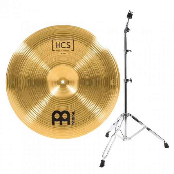 Meinl HCS 18'' China Cymbal & Gear4music Boom Arm Stand