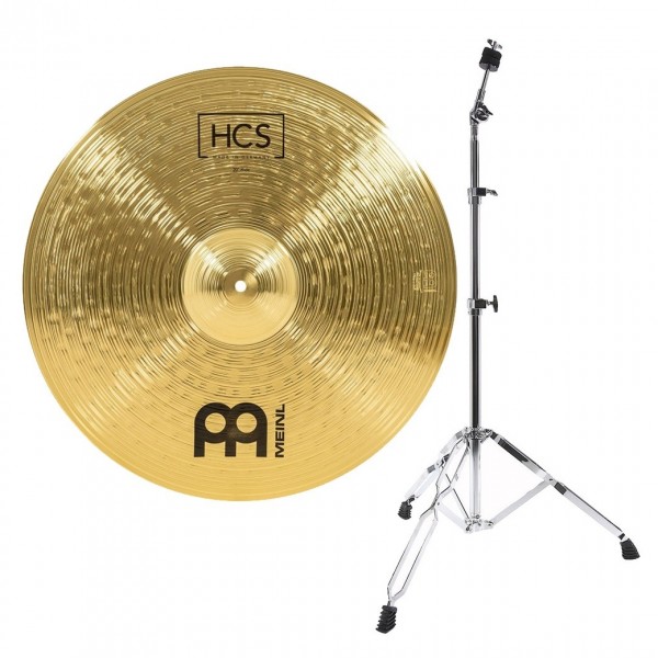 Meinl HCS 20'' Ride Cymbal & Gear4music Boom Arm Stand