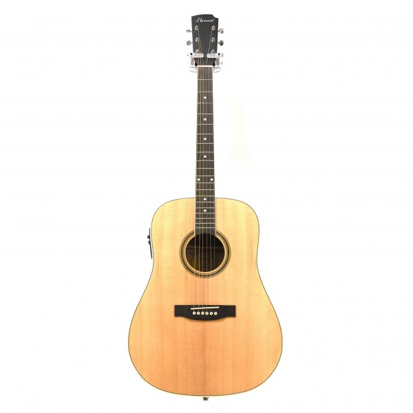 Hartwood Prime Dreadnought Electro Acoustic Guitar, Natural - Secondhand