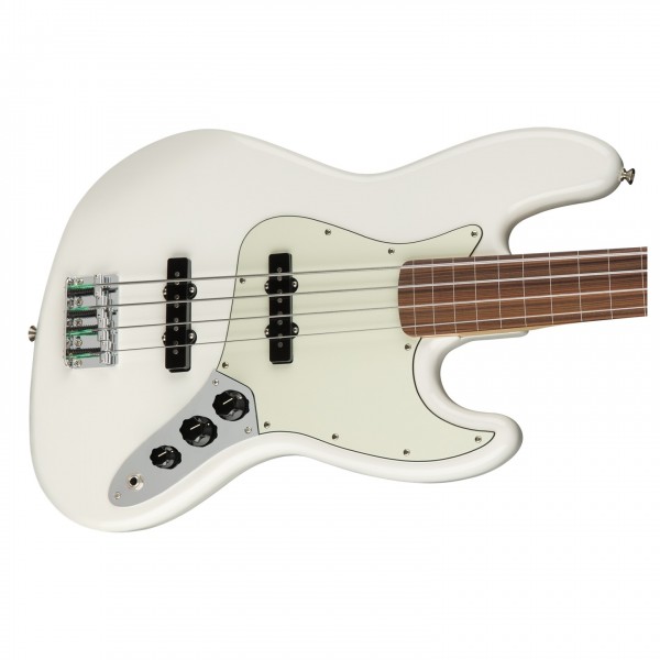 Fender Player Jazz Bass Fretless PF, Polar White | Gear4music