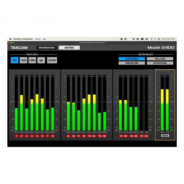 Tascam Model 2400 Mixing Console - Software