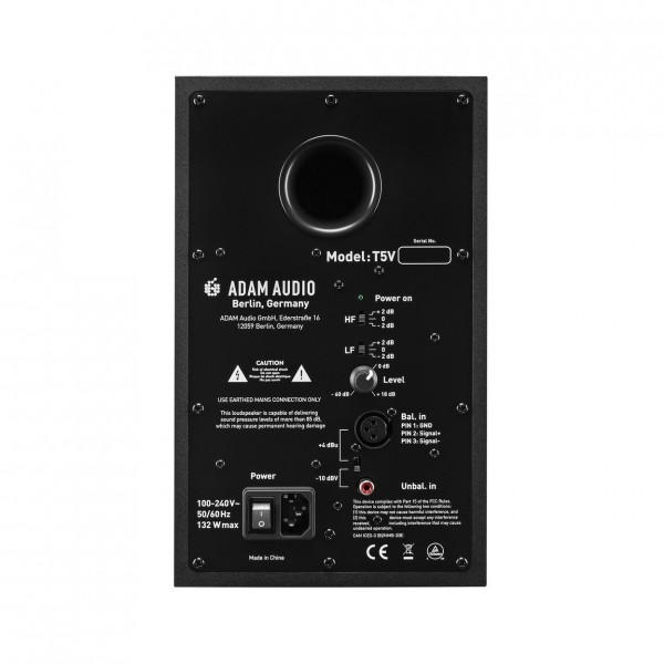 T5V Active Studio Monitor - Rear