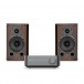 WiiM Amp, Space Grey & Wharfedale Diamond 9.1, Walnut Hi-Fi Bundle