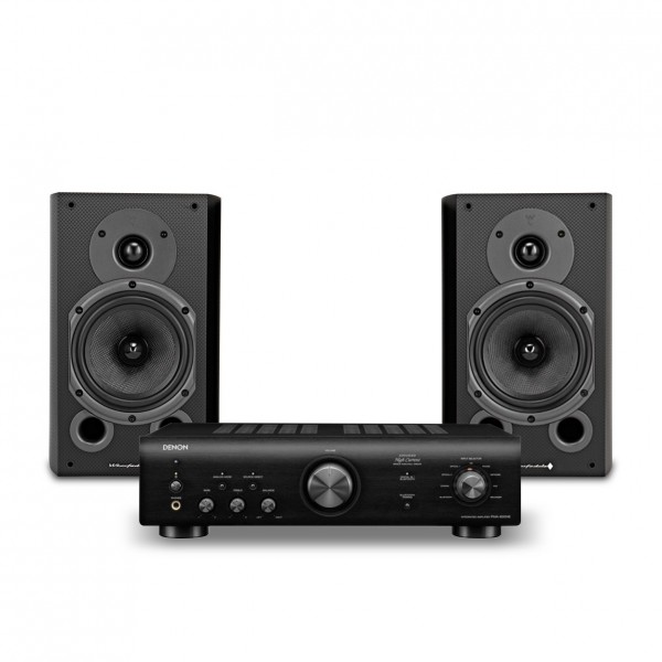 Denon PMA-600NE & Wharfedale Diamond 9.1, Carbon Fibre Hi-Fi Bundle Front View