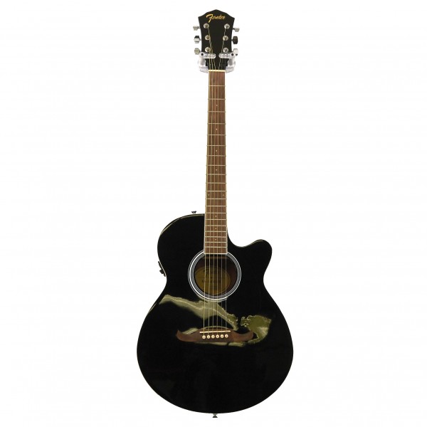 vFender FA-135CE Concert, Walnut Fingerboard, Black - Secondhand