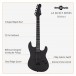 LA Select Guitar HH by Gear4music, Blackout