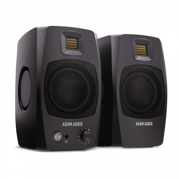 Adam Audio D3V Desktop Studio Monitor System, Black at Gear4music