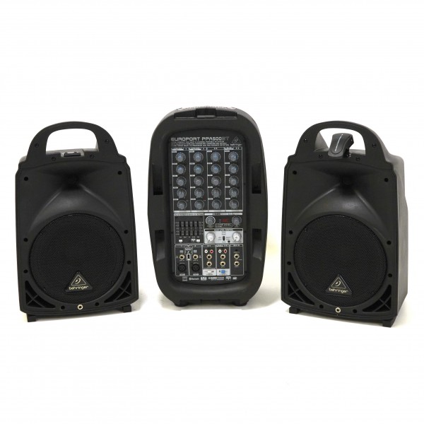 Behringer PPA500BT 6 Behringer PPA500BT 6 Channel Portable PA System - SecondhandBehringer PPA500BT 6 Channel Portable PA System