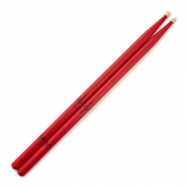 5A Hickory Drumsticks Red, 5 Pack