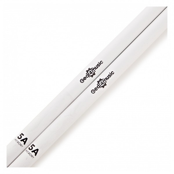 5A Hickory Drumsticks White, 5 Pack