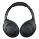 Audio-Technica ATH-S300BT Wireless Noise Cancelling Headphones, Black Side View