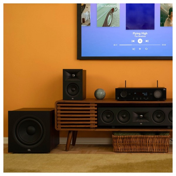 JBL Stage 240B Bookshelf Speakers Back - lifestyle