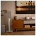 JBL Stage 250B Bookshelf Speakers White - lifestyle