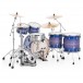 Pearl Professional Series 22'' 5pc Shell Pack, Royal Blue Burst - Back Angle 1