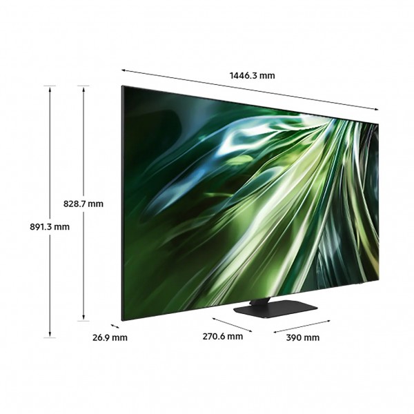 Samsung QN90D 65" Neo QLED Smart TV, Dimensions