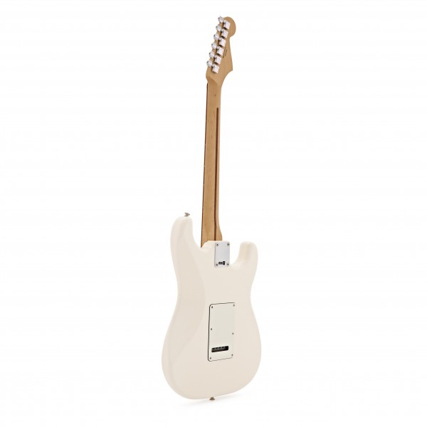 Fender Standard Stratocaster LH Electric Guitar, PF, Arctic White