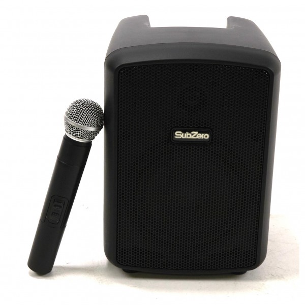 SubZero P6 Portable PA Speaker with Bluetooth & Wireless Mic - Secondhand