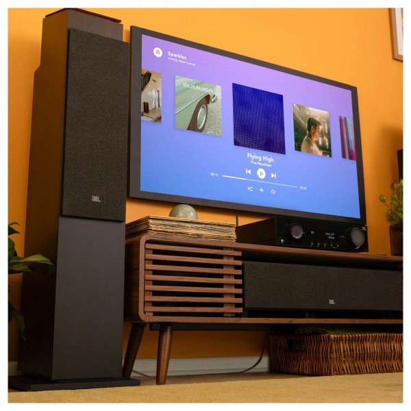 JBL Stage 260F Floorstanding Speakers (Pair), Black - lifestyle