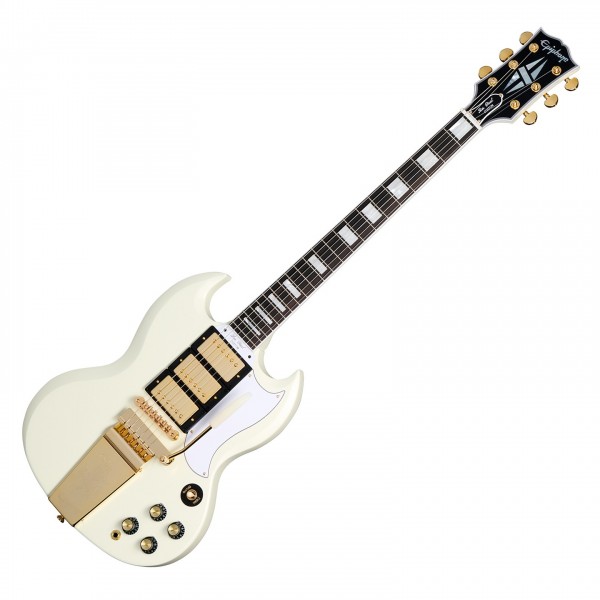 Epiphone 1963 Les Paul SG Custom With Maestro Vibrola Inspired by Gibson Custom, Classic White