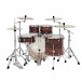 Pearl Decade Maple Pro Drum Kit w/Sabian XSRs, Matte Dark Walnut