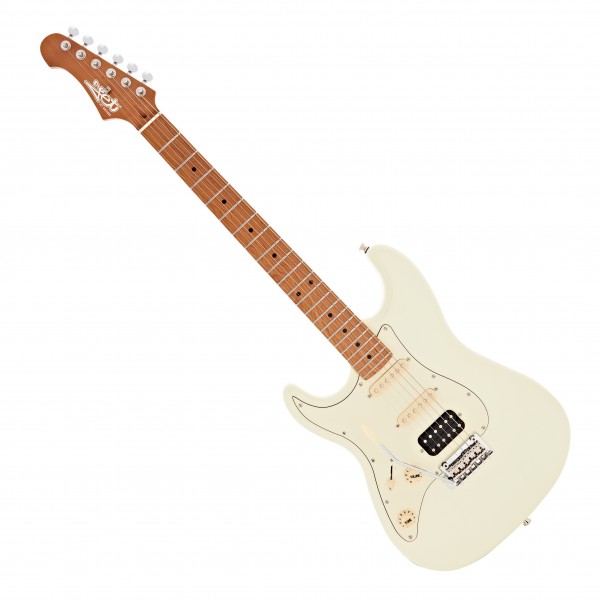 JET Guitars JS-400 HSS Roasted Maple Left Handed, Olympic White