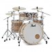 Pearl Decade Arce 22'' Am Fusion Kit de batería con herrajes, Arce exótico brillante