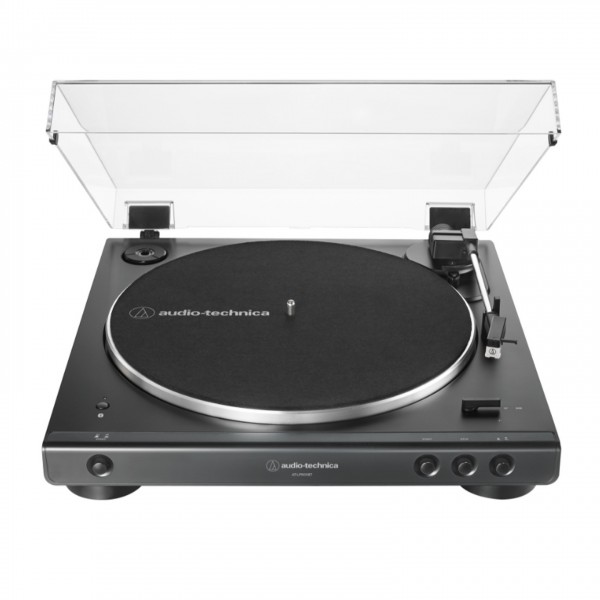 Audio Technica AT-LP60X-BT Bluetooth Turntable, Black Front View