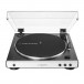 Audio Technica AT-LP60X-BT Bluetooth Turntable, White Front View