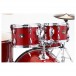 Tama Imperialstar 22'' 6pc Drum Kit, Burnt Red Mist - Rack Toms