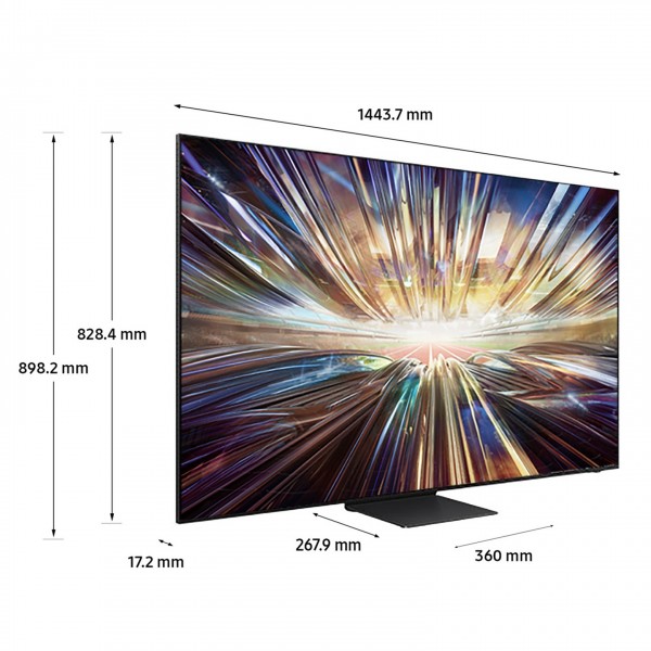 Samsung 2024 QN800D 65-inch Neo QLED 8K HDR Smart TV Dimensions View