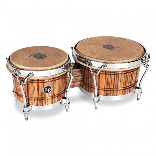 LP 60th Anniversary Bongo Legends John Rodriguez Cuban style in Zebra wood