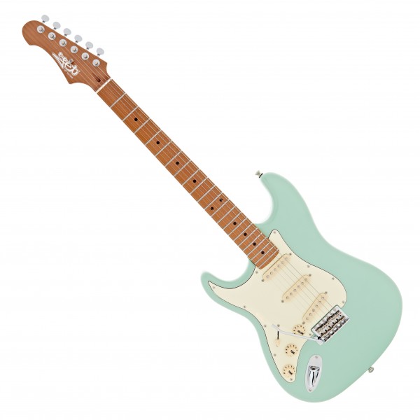 JET Guitars JS-300 Roasted Maple Left Handed, Sea Foam Green