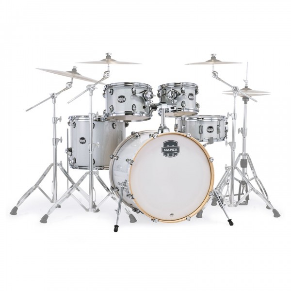 Mapex Mars Birch 22'' 5pc Rock Fusion Shell Pack, Diamond Sparkle