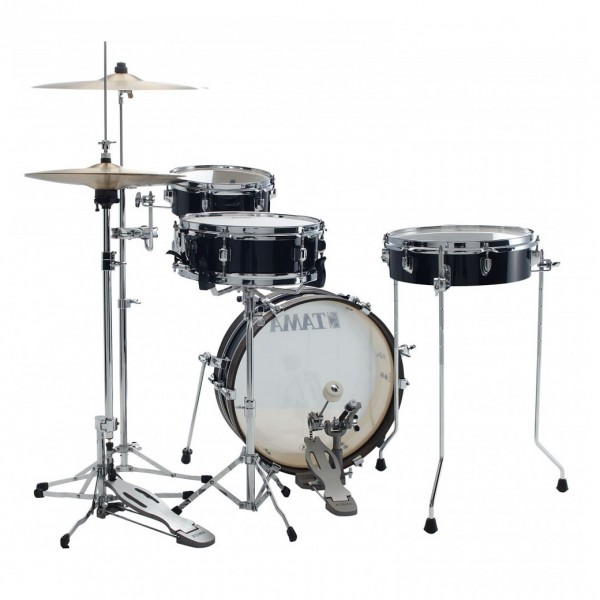 Tama Club-Jam Pancake 18" 4pc Shell Pack, Hairline Black - Back