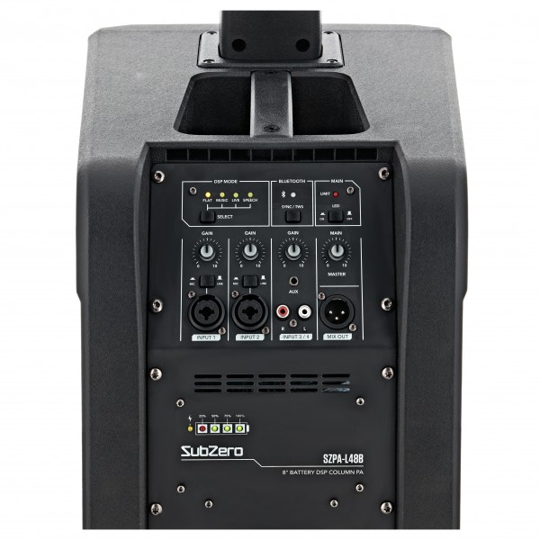SubZero L48B Battery Powered Active 8" Column DSP PA System