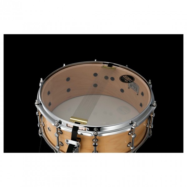 Tama SLP 14'' x 5.5'' Classic Maple Snare Drum, Super Maple - Snare Side