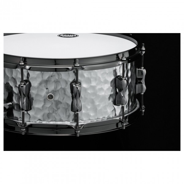 Tama S.L.P. 14 x 6" Expressive Hammered Steel Snare Drum - Detail