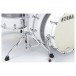 Tama Starclassic Maple 22'' 4pc Shell Pack, Silver Snow Racing Stripe - Bass Drum