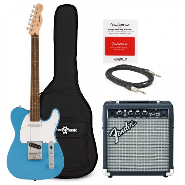 Squier Sonic Telecaster Pack with Free 3 Months Fender Play